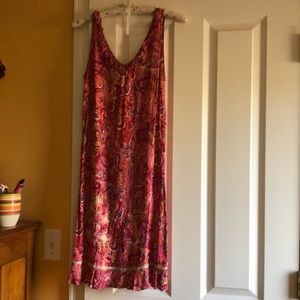 Pink paisley sundress by Karavan, size small